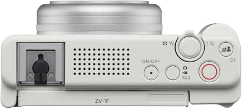 Sony ZV-1F Vlog Camera for Content Creators and Vloggers White