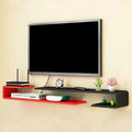 Wall mounted TV Shelf Decorative Wall Display Floating Shelf Wall Shelf TV Stand TV Console Audio-visual Equipment Shelves TV Board Media Storage Shelf TV Bracket Book Shelf Utility Shelve White Black