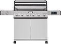 Monument Grills Denali Series, 6+1 Convertible Natural Gas Smart bbq Grill, 6 Burners & 1 Side Burner Stainless Steel Denali 605 with Smart Technology, Knob Controls (Without Conversion Kit)