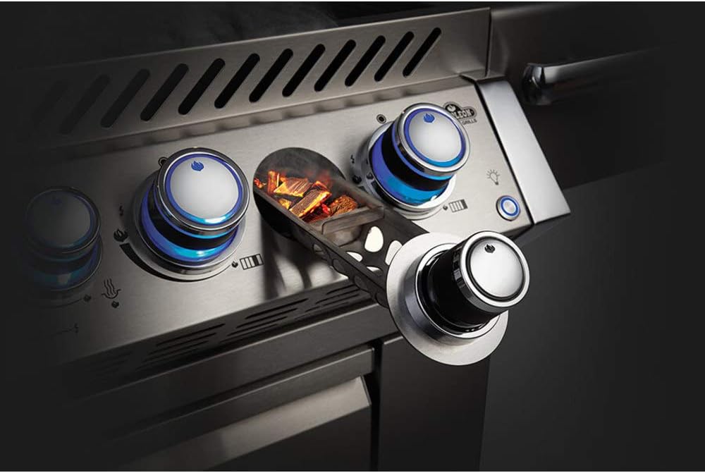Napoleon BIPRO825RBIPSS-3 Built-in Prestige PRO 825 RBI Propane Gas Grill Head, sq.in. + Infrared Infrared Bottom andRear Burner, Stainless Steel