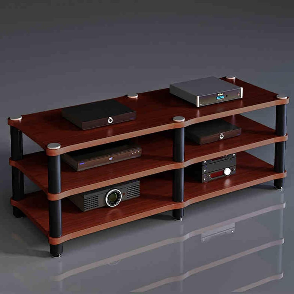 Audio Rack, Portable Media Storage Rack,Media Storage,Modern Cabinet with Cable Management,for Entertainment Stereo Components, for HiFi Audio Equipment