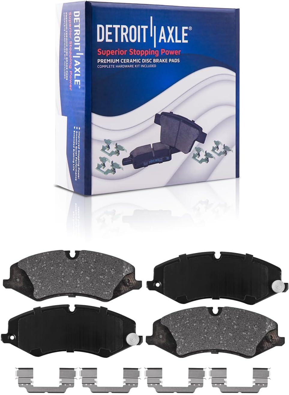 Detroit Axle - Brake Kit for Land Rover LR4 Range Rover Sport Brake Rotors Ceramic Brakes Pads Front and Rear Replacement: 14.17' inch Front and 13.78' inch Rear Rotors