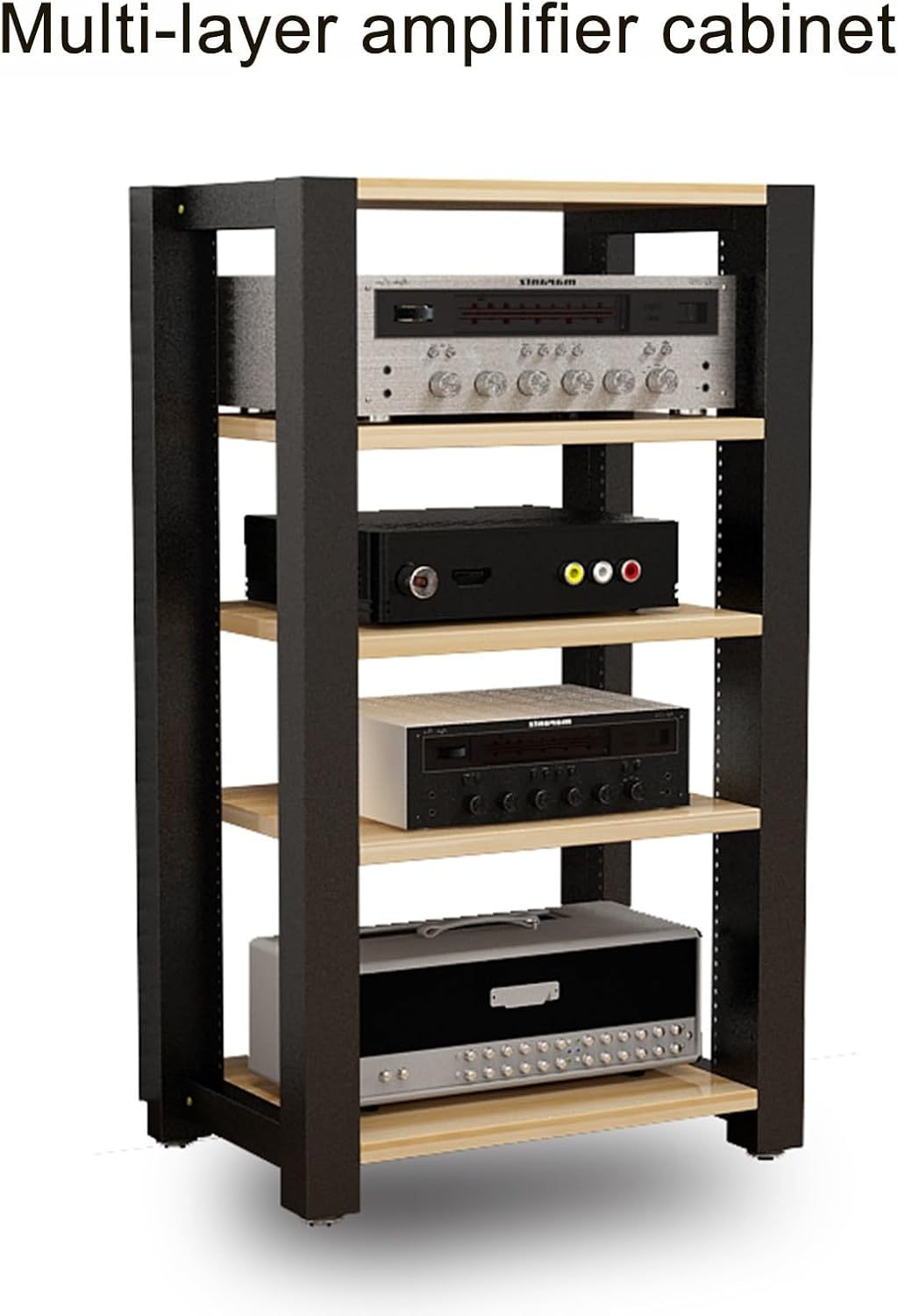 Corner Tv Stand with Ample Storage 5Tier Audio Rack Adjustable Shelves Media Console for Home Theater & Recording Roomwhite Av Cabinet for Tv & Stereo Equipment,White,3 Tier