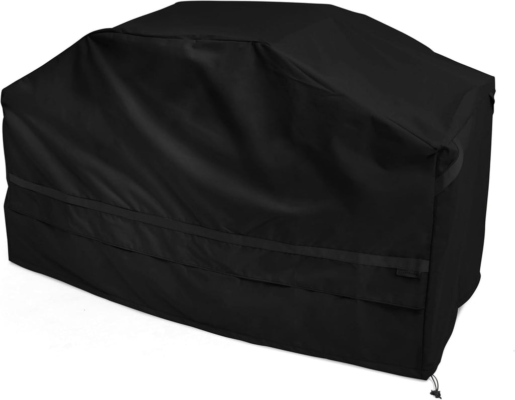 Covermates Prestige Island Grill Cover - Heavy-Duty All-Weather Outdoor BBQ Cover with Mesh Vents, Water-Resistant 900D Polyester Protection for Large Island Grills, 74 Inch, Black