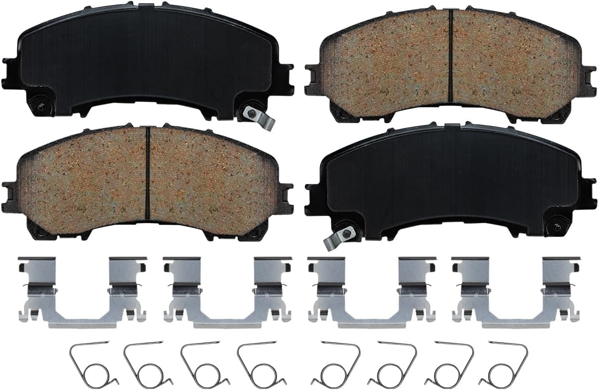 Detroit Axle - Brake Kit for 2014 2015 2016 2017 2018 2019 Nissan Rogue, Disc Brake Rotors Ceramic Brake Pads w/Hardware Replacement : 12.60 inch Front & 11.50 inch Rear Rotor