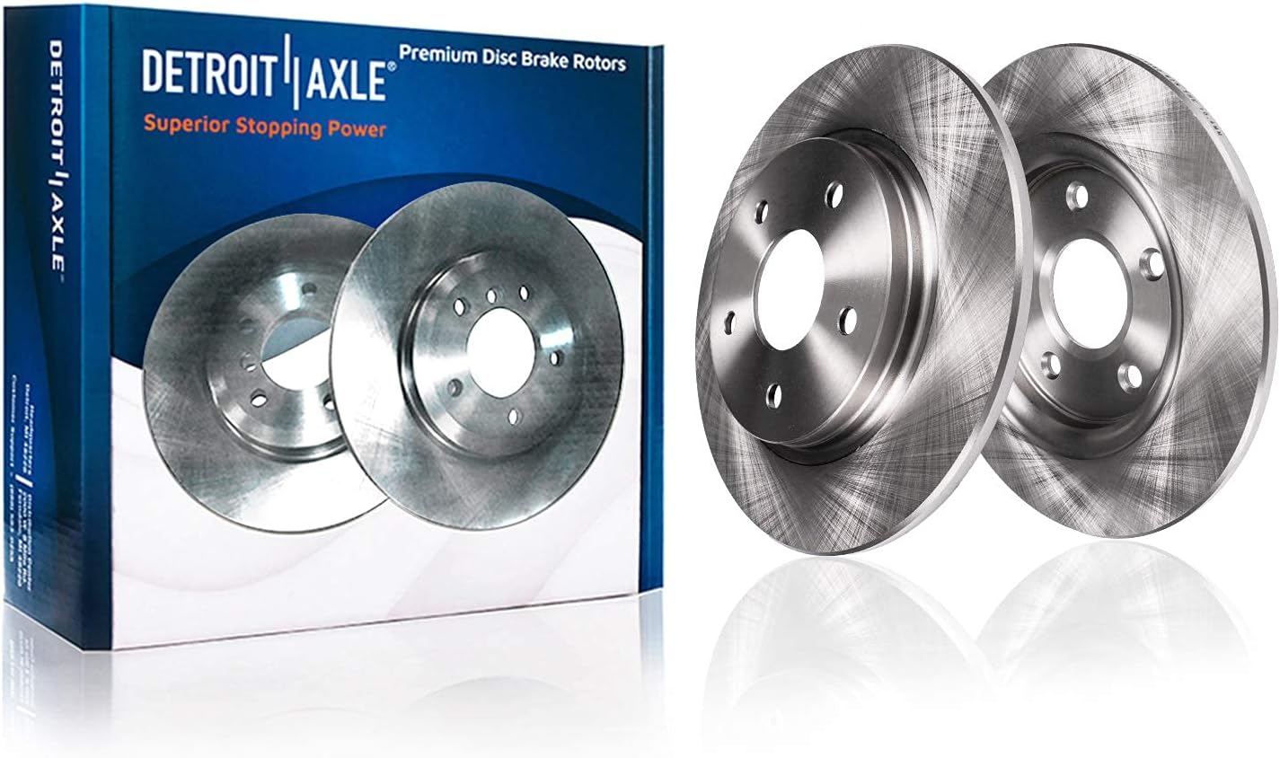 Detroit Axle - Brake Kit for 2011-2016 Scion tC 11.65' inch Front & 10.98' inch Rear Disc Brake Rotors Ceramic Brakes Pads 2012 2013 2014 2015 Replacement