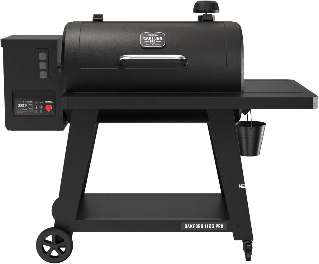 Oakford 1125 Pro Pellet Gril with 1069 SQ In Cooking Area, Cast Iron Grates, I-Site View Indicator, Heavy Duty Pellet Smoker Grill with Bluetooth Connectivity - 910-0513