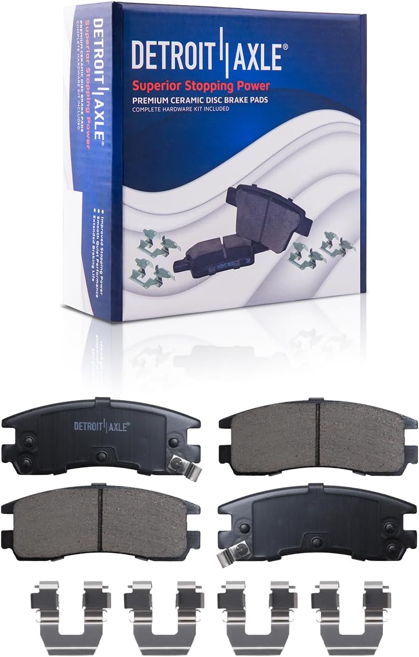Detroit Axle - Brake Kit for 06-10 Chevrolet Impala Monte Carlo Disc Brake Rotors 2006 2007 2008 2009 2010 Ceramic Brakes Pads Front and Rear Replacement