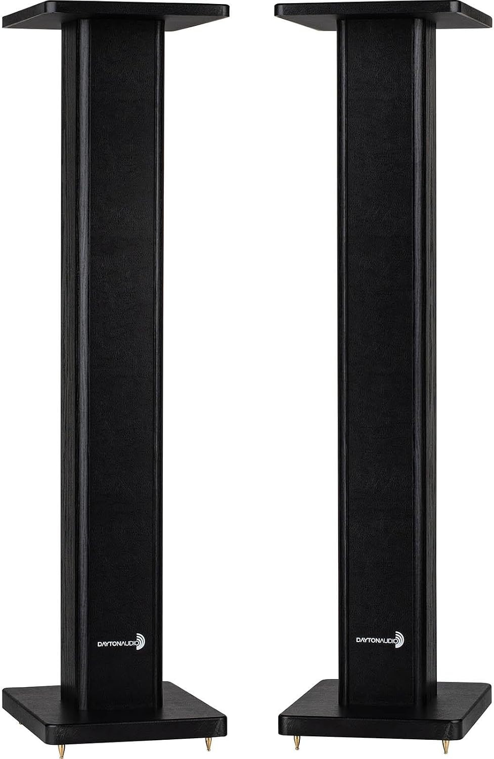Dayton Audio Universal Wood Speaker Stand Pair (36in Black)