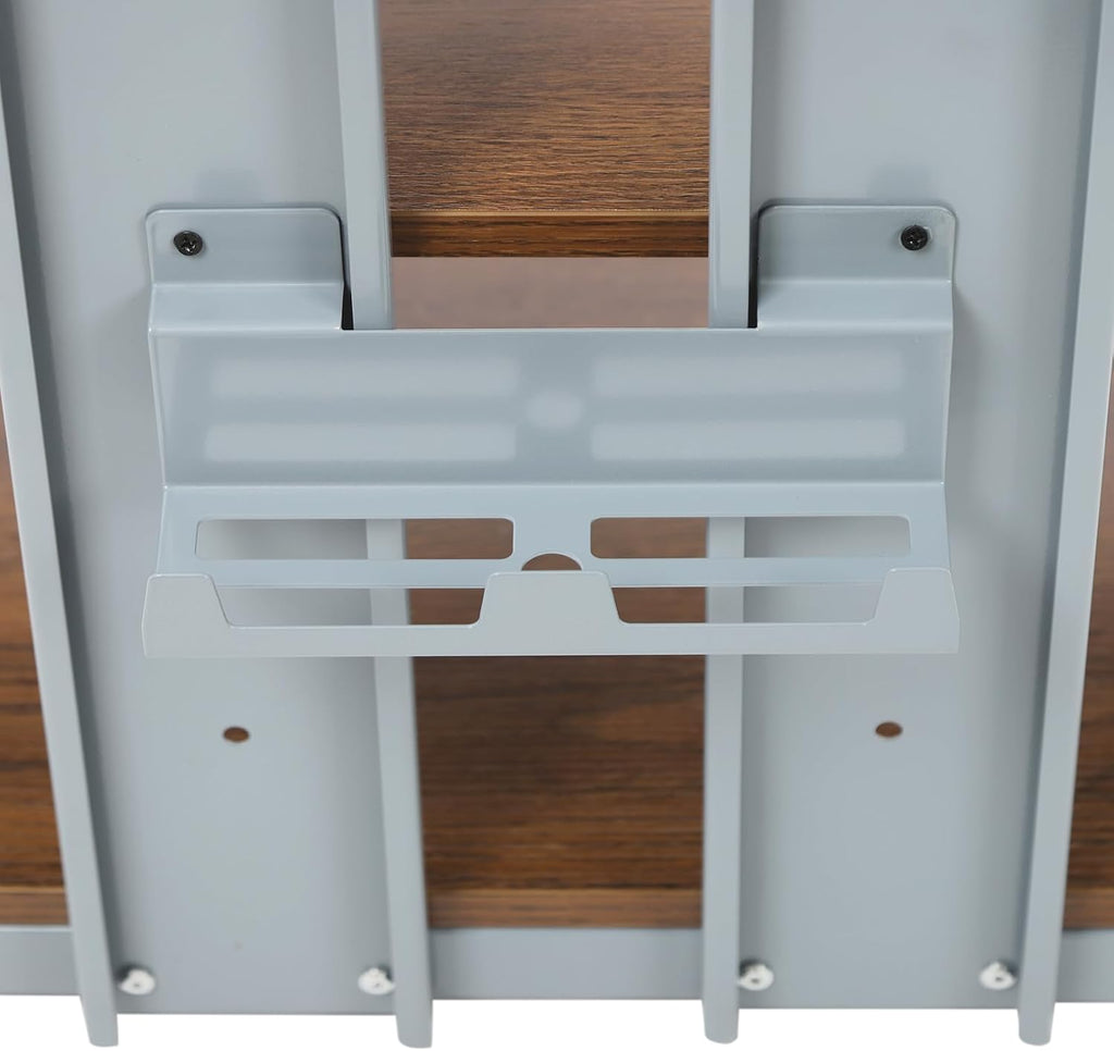 4-Tier AV Media Stand Corner Shelf Wooden Stereo Cabinet Audio Rack Tower for Audiovisual Equipment/DVD Players/CD Changers/Game Consoles