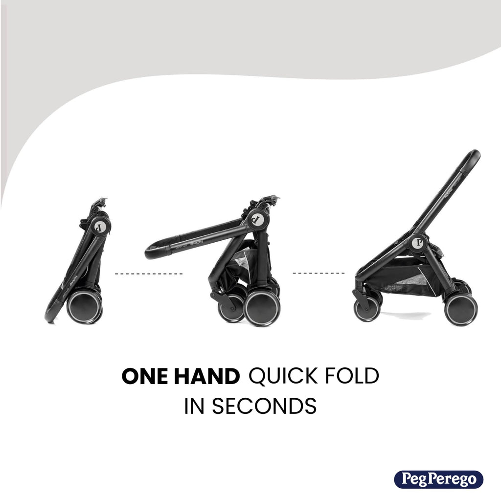 PEG City Loop Frame Only | Compact Travel System from Infant to Toddler | Air Travel Friendly | Compatible with All Primo Viaggio Infant Car Seats-Sold Separately