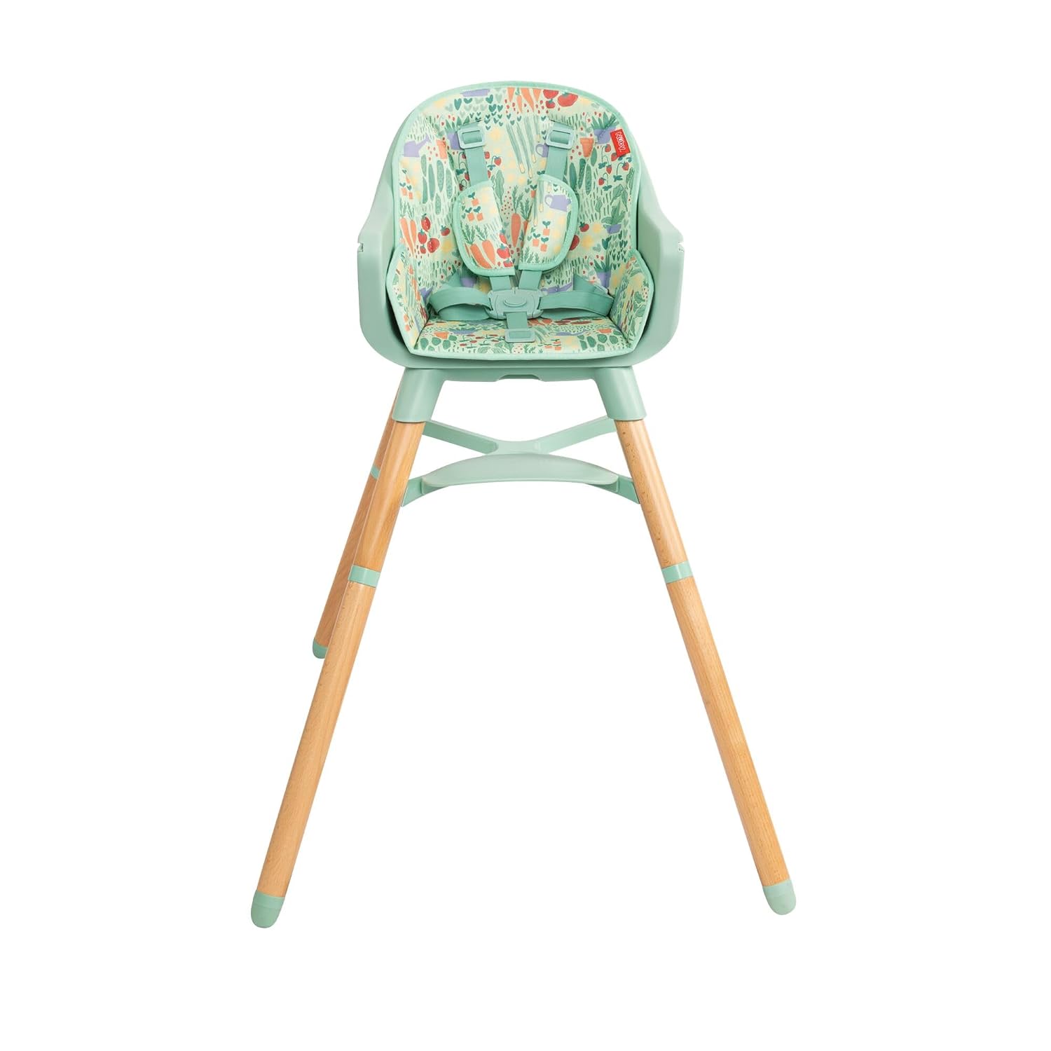Nuby 4-in-1 Baby High Chair Seat with Removable Tray - 6+ Months to 3 Years - Adjustable Toddler Chair for Eating - Holds Up to 60 lbs - Green