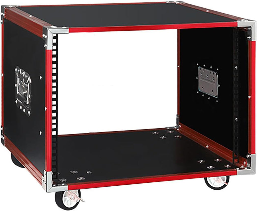 8U Open Frame Server Rack with Casters, Stereo Studio Rack，Network Cabinet Rack Shelf, Rolling Network Rack for Computer/AV/Data/IT Equipment (Size : 8U-49.5X52.5CM)