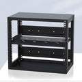 Wall Mounted AV Media Stand, Steel Audio Rack, Floating Stereo Cabinet, Media Storage with Adjustable Shelves, Component Shelf for DVD and Audio Equipment
