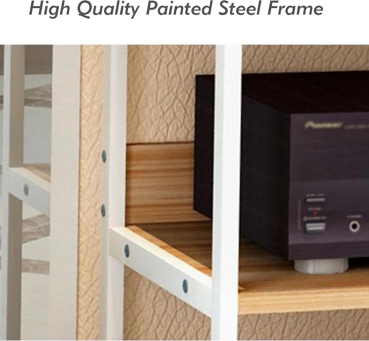 AV Media Stand,AV Media Storage Cabinet,3-Tier Audio and Video Equipment Storage Rack,Suitable for Offices,Study Rooms and Living Rooms (Color : Style 1)