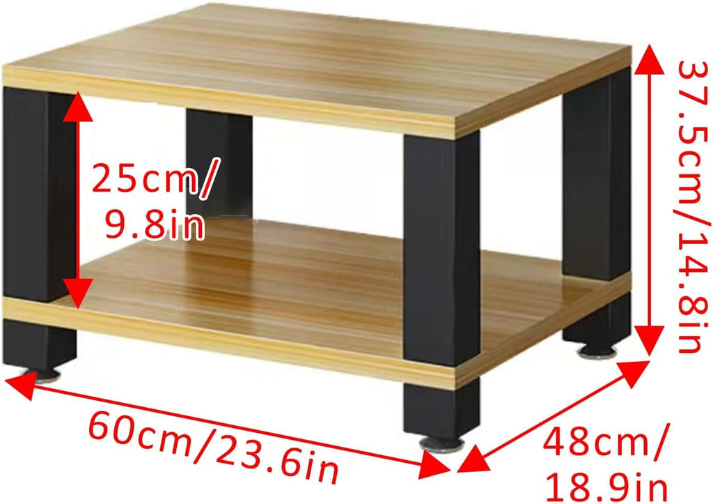 Heavy Duty Audio Component Rack,Stereo Rack,Record Player Stand,Design AV Media Stand,Movable Audio Rack Tower Player Stand,Storage for Entertainment Stereo Component(Deep Black,60x48x37.5cm)
