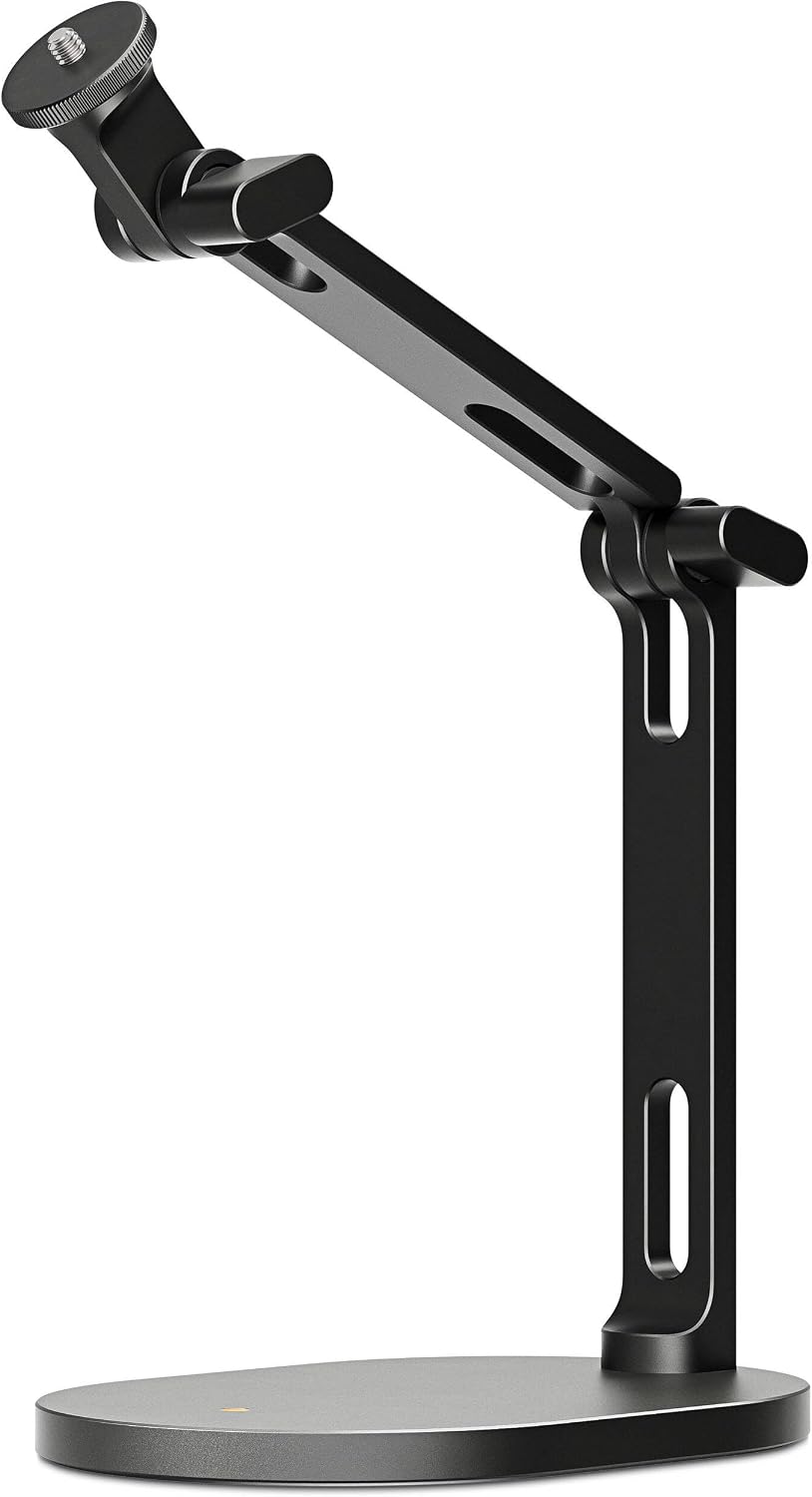 Rode PodMic Dynamic Broadcast Microphone with Rode Desk Stand 2 (DS2), XLR Cable, and StreamEye Polishing Cloth