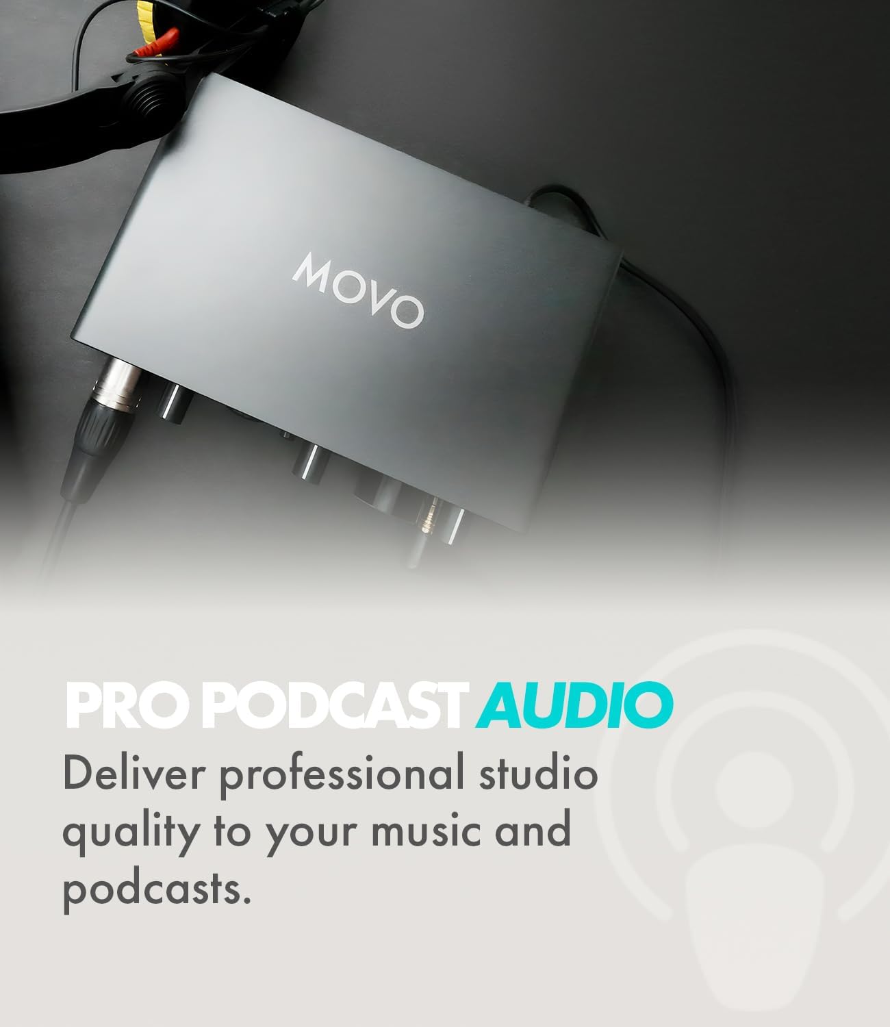 Movo Podcast Equipment Bundle for 2 with USB Audio Interface and 2 CastMic Dynamic Podcast Microphone Bundle with Mic Boom Arms for Podcasting, Streaming, and Musicians - Podcast Kit for Computers