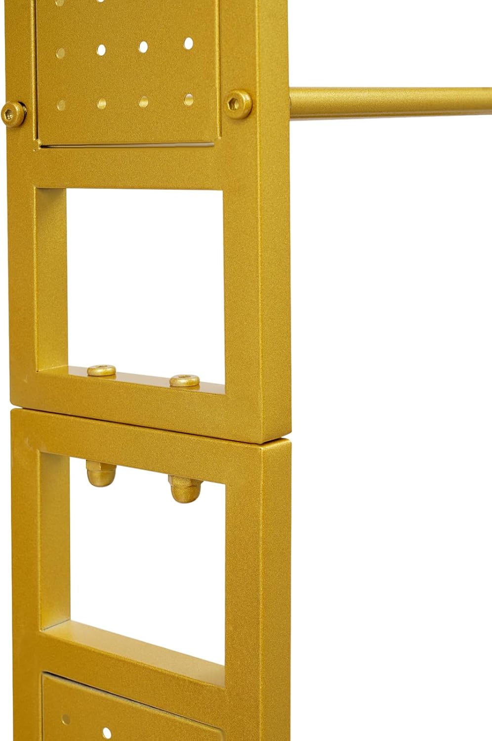 3D Printer Stand with Filaments Storage, 2-Tier 3D Printer Table Cart Desk with Wheels for Workshop Studio Office, 23.6' X 23.6' X 69', 110lbs Capacity (Gold)