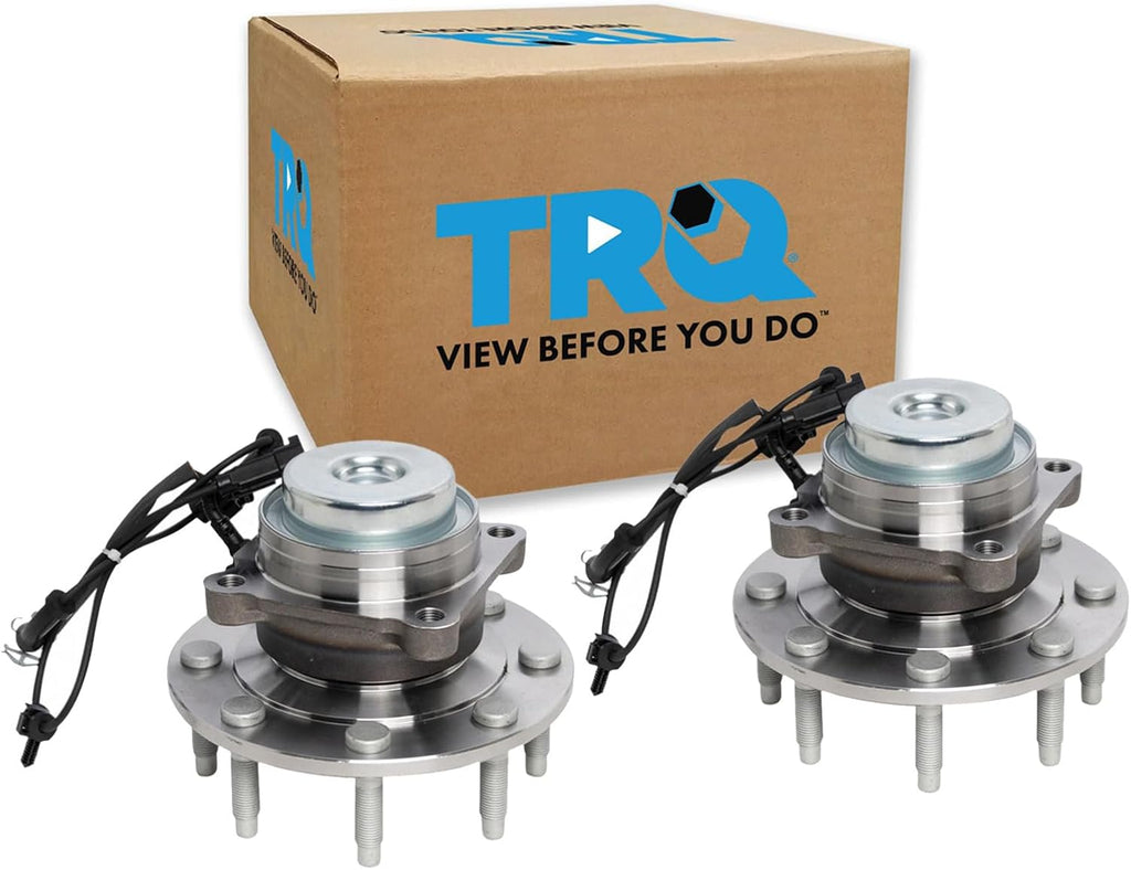 TRQ Front Left and Right Wheel Bearing and Hub Assembly Set 2 Piece Compatible with 18-21 Chevrolet Express 2500 18-21 Express 3500 18-21 GMC Savana 2500 18-21 Savana 3500 2021 Savana 4500