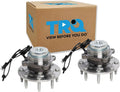 TRQ Front Left and Right Wheel Bearing and Hub Assembly Set 2 Piece Compatible with 18-21 Chevrolet Express 2500 18-21 Express 3500 18-21 GMC Savana 2500 18-21 Savana 3500 2021 Savana 4500
