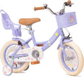 Bixike Girls Bike with Basket for Toddlers and Kids Aged 3-14 Years Old, 12 14 16 18 Inch with Training Wheels & Doll Seat, 20 Inch with Kickstand & Rear Rack, Princess Style Bicycle for Gift.