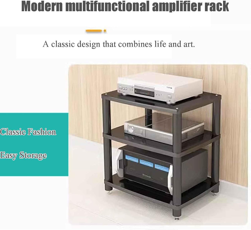 Amplifier Cabinet Cinema Audio Equipment Cabinet Professional Amplifier Bracket Bracket Audio Cabinet Equipment Cabinet Multi-Function Multi-Layer Audio Bracket Steel Bracket (Size : 4st Floor)