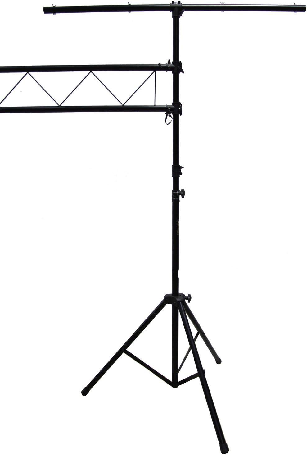 American Sound Connection Pro Audio Mobile DJ Light Stand 10 Foot Length Portable Truss Lighting System with T-Bar