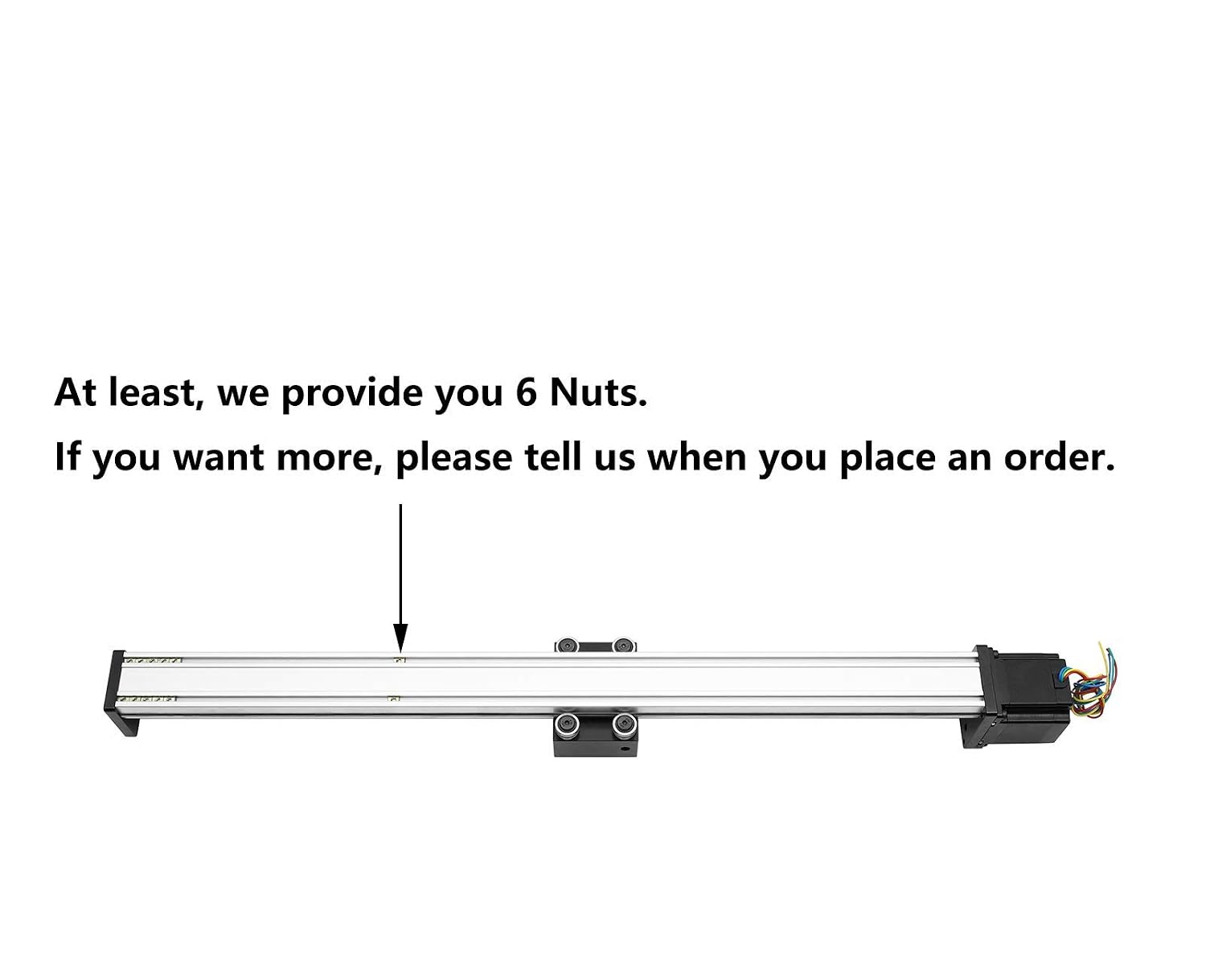 100mm Effective Travel Length, T-Nut and Lead Screw Linear Guide Slide Memory T8 x 2 with 42 Stepper Motor Nema 17, STK Series Motion Sliding Table System, for CNC and 3D Printer