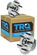 TRQ Front Left and Right Wheel Bearing and Hub Assembly Set 2 Piece Compatible with 2000-2001 Dodge Ram 1500 4 Wheel Drive with 2 Wheel ABS Brakes