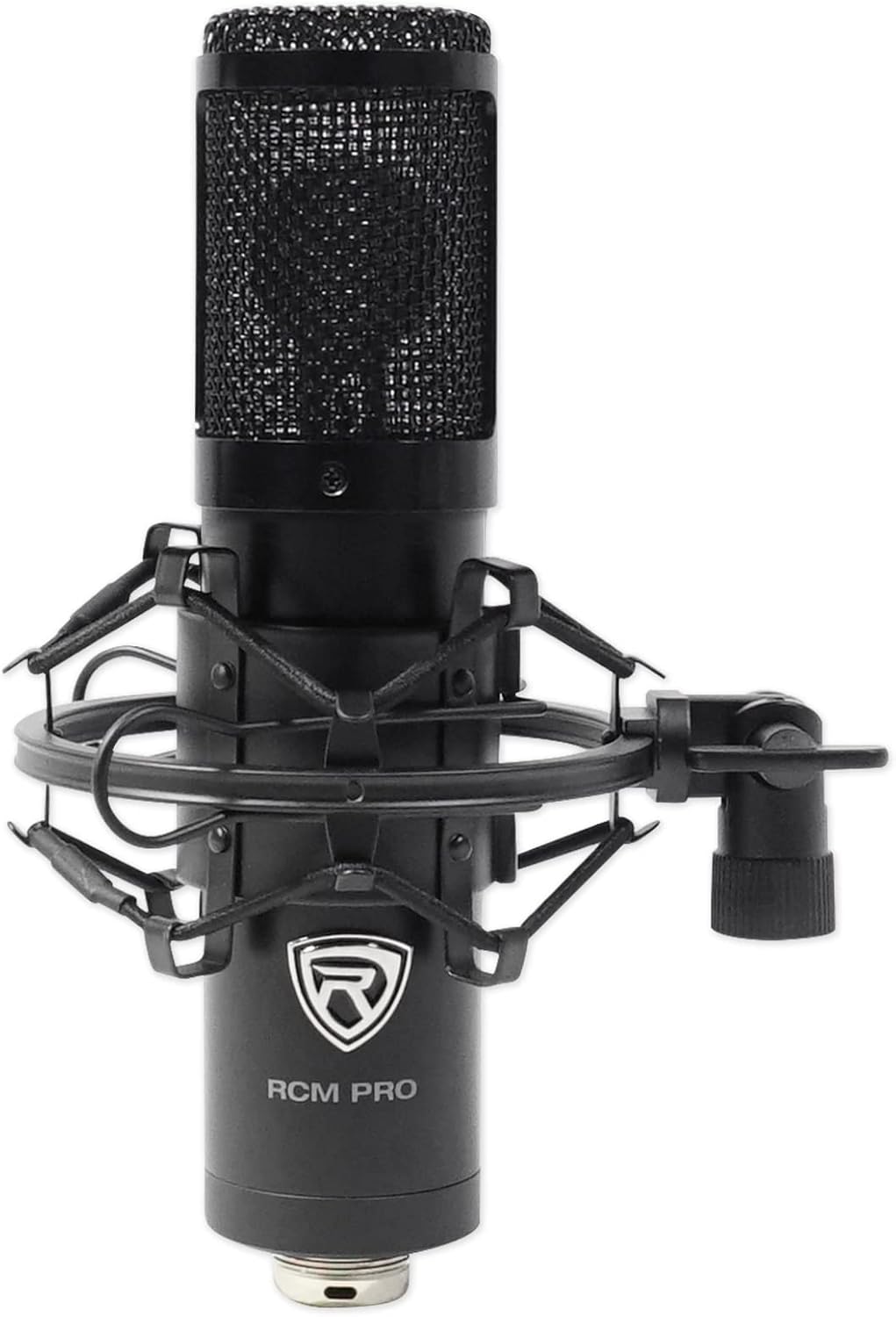 Rockville Recording Studio Bundle: Rockshield 3 Mic Isolation Shield W/Sound Dampening Foam, Rcm Pro Condenser Microphone, Pro-M50 Headphones, Rves05 Tripod Stand, 4-Items