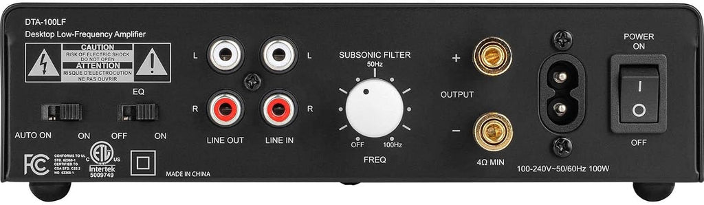 Dayton Audio DTA-100LF Desktop Low-Frequency Amplifier with EQ
