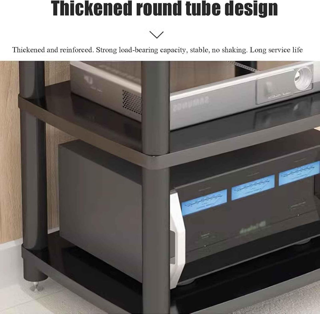 Amplifier Cabinet Cinema Audio Equipment Cabinet Professional Amplifier Bracket Bracket Audio Cabinet Equipment Cabinet Multi-Function Multi-Layer Audio Bracket Steel Bracket (Size : 3st Floor)