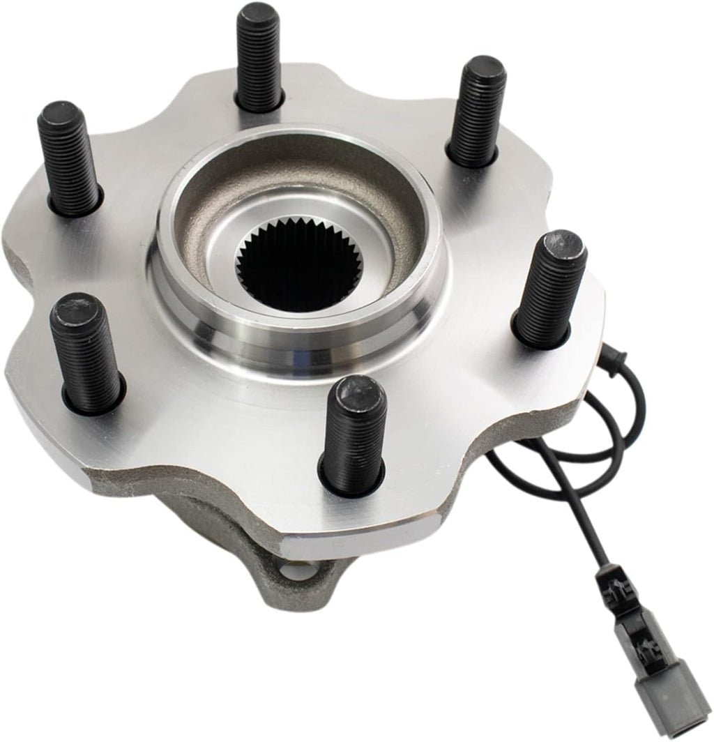 TRQ Rear Driver and Passenger Side Wheel Bearing and Hub Assembly Set 2 Piece Compatible with 2011-2013 Infiniti QX56 2014-2022 QX80 2017-2022 Nissan Armada
