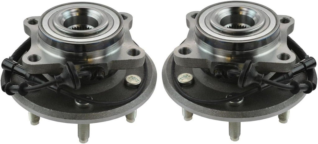 TRQ Rear Left and Right Wheel Bearing and Hub Assembly Set 2 Piece Compatible with 2007-2010 Ford Expedition 2007-2010 Lincoln Navigator