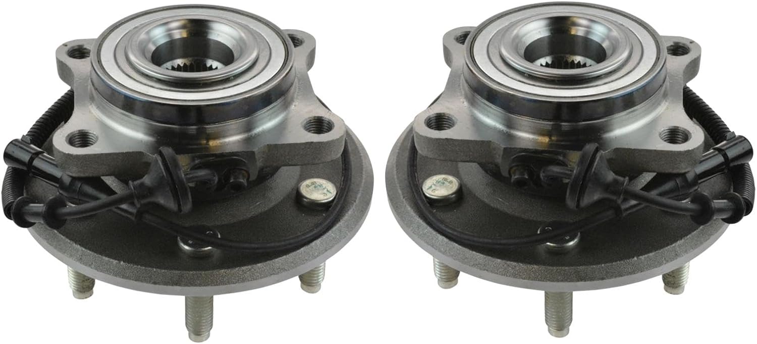 TRQ Rear Left and Right Wheel Bearing and Hub Assembly Set 2 Piece Compatible with 2007-2010 Ford Expedition 2007-2010 Lincoln Navigator