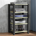 Adjustable 5-Tier Audio Rack, Multi-Functional Media Stand for HiFi & AV Equipment, Stereo Component Storage Cabinet (60x50x100cm) - Perfect for Home Theater & Entertainment Systems
