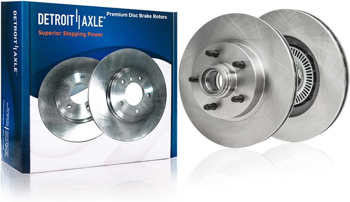 Detroit Axle - RWD Brake Kit for Ford Explorer Ranger Mercury Mountaineer Brakes Rotors Ceramic Brake Pads Front and Rear Replacement