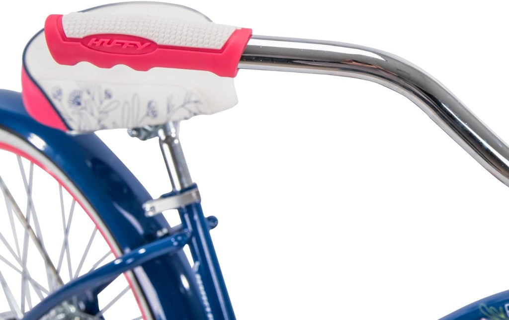 Huffy Cruiser Bike, Fairmont or Woodhaven Model, 20/24/26 Inch Sizes, Perfect for Casual Rides, Ergonomic Design, Rear Rack and Basket on Woodhaven Model, Simple Coaster Brakes, Multiple Color Options