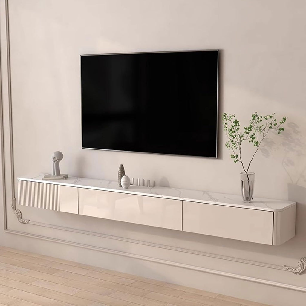 Floating TV Shelf Wall Shelf Wall Mounted TV Cabinet Home Entertainment Center TV Stands Book Shelf Game Media TV Console With drawer Storage Shelf Bedroom Living room Audio-visual Equipment Shelves