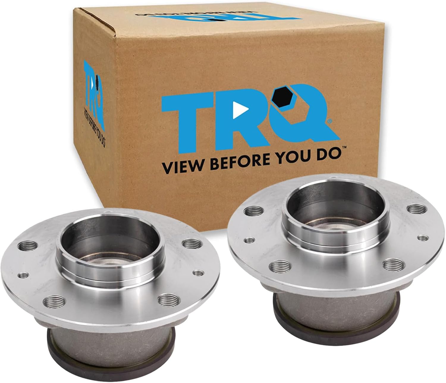 TRQ Rear Left and Right Wheel Bearing and Hub Assembly Set 2 Piece Compatible with 2014-2023 Ram ProMaster 1500 2014-2023 ProMaster 2500 2014-2023 ProMaster 3500