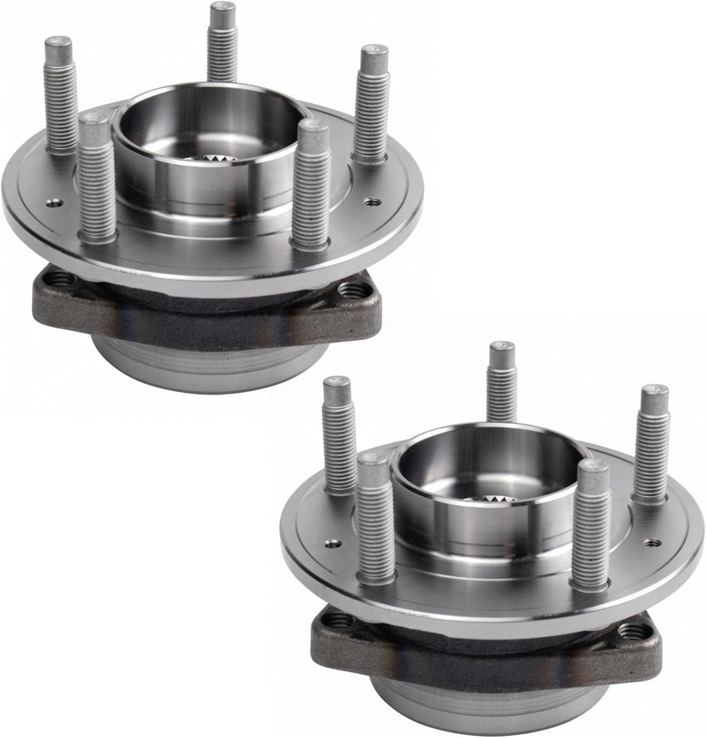 TRQ Front Left and Right Wheel Bearing and Hub Assembly Set 2 Piece Compatible with 20-22 Buick Encore GX 2020 Regal TourX 2020 Cadillac CT4 All Wheel Drive 20-22 Chevrolet Malibu 2021 Equinox