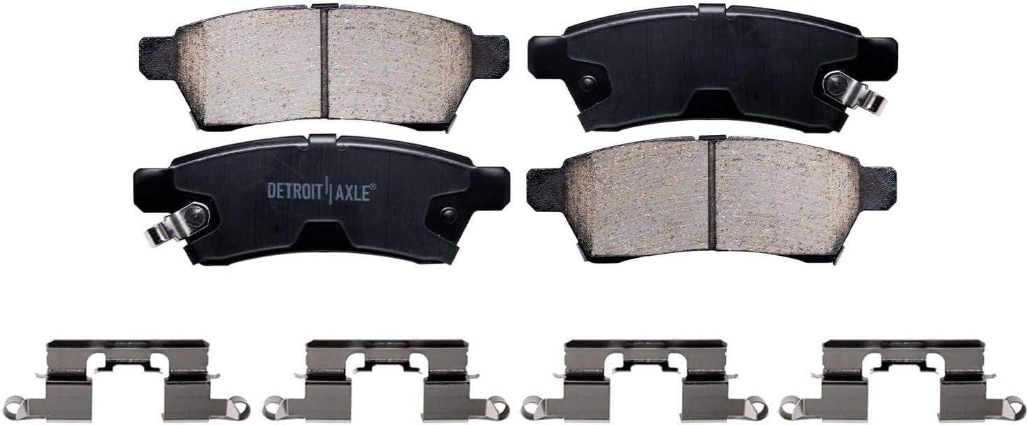 Detroit Axle - Brake Kit for 2005-2019 Nissan Frontier 2009-2012 Suzuki Equator, Brake Rotors Ceramic Brakes Pads Front and Rear Replacement: 11.14 inch Front and 11.26 inch Rear