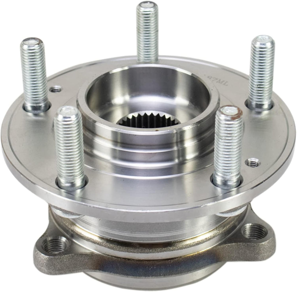 TRQ Front Left and Right Wheel Bearing and Hub Assembly Set 2 Piece Compatible with 15-19 Hyundai Sonata 18-21 Tucson 21-22 Veloster N Manual Transmission 2016 Kia Optima LX EX LX 1.6T 17-21 Sportage