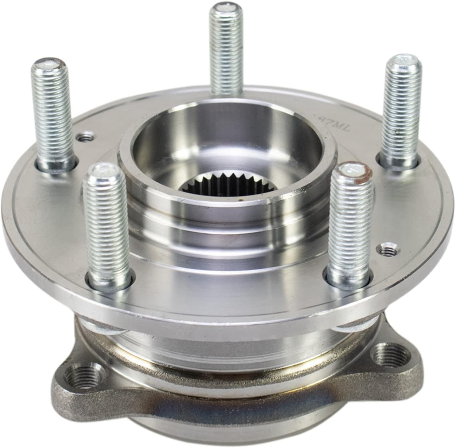 TRQ Front Left and Right Wheel Bearing and Hub Assembly Set 2 Piece Compatible with 15-19 Hyundai Sonata 18-21 Tucson 21-22 Veloster N Manual Transmission 2016 Kia Optima LX EX LX 1.6T 17-21 Sportage