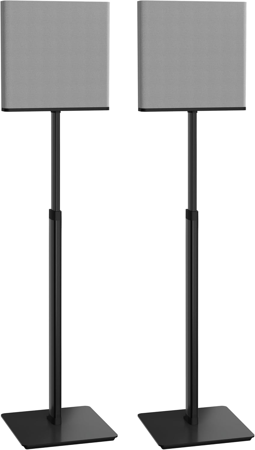 SANUS Height-Adjustable Speaker Stands Compatible with BRAVIA Theater Quad Speakers - 17 inch Height Adjustment - Easy Install with Install Hardware (Pair/Black)