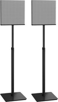 SANUS Height-Adjustable Speaker Stands Compatible with BRAVIA Theater Quad Speakers - 17 inch Height Adjustment - Easy Install with Install Hardware (Pair/Black)