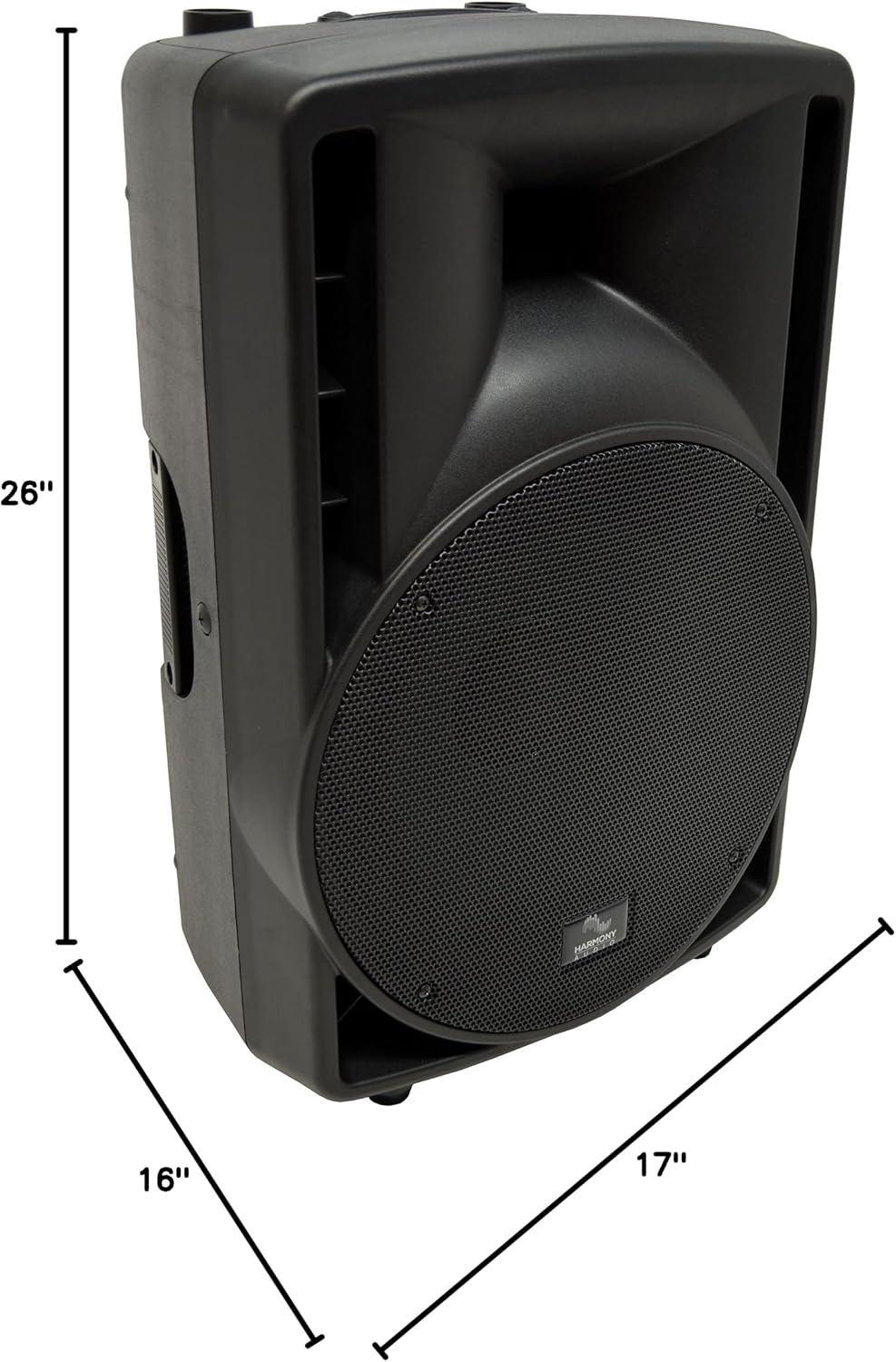 Harmony Audio HA-C12A Pro DJ Concert Series 12' Powered 800W PA Speaker Cabinet