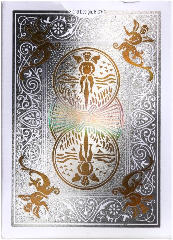 Bicycle 140th Anniversary Limited Edition Exclusive Playing Cards Set with 1 oz Pure Gold, 1 oz .999 Fine Silver, or Bronze Commemorative Collector Coin (Mystery Unboxing Coin)