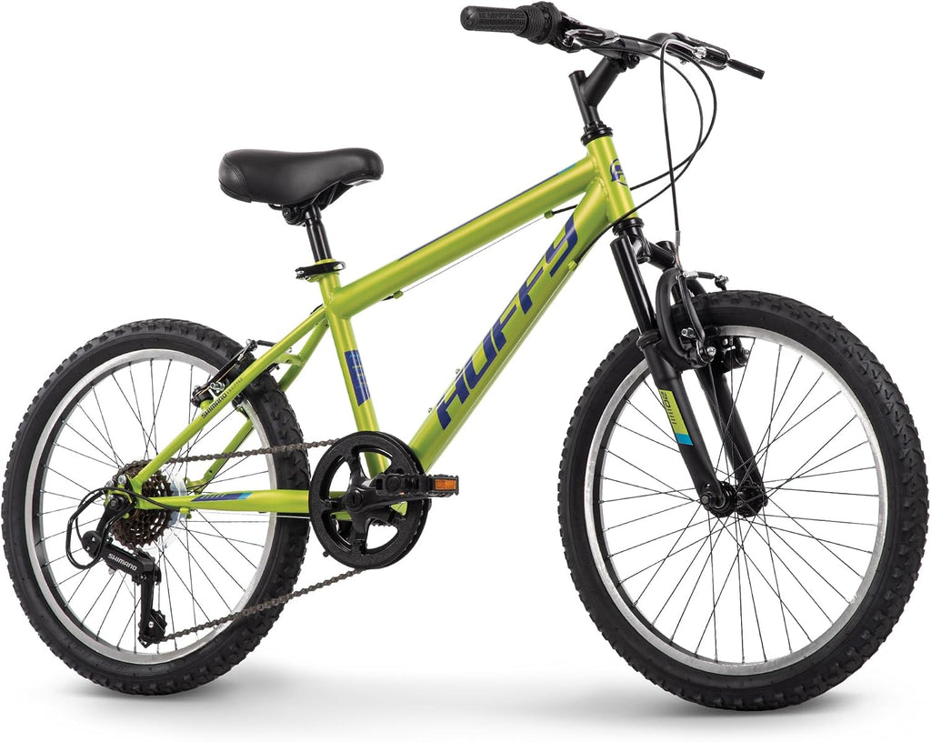 Huffy Stone Mountain Bike for Men and Women, 20'/24'/26', 6-Speed (20') or 21-Speed, Front or Dual Suspension (Varies), Multiple Colors, Adjustable Saddle, Shimano Equipped, All-Terrain Tires